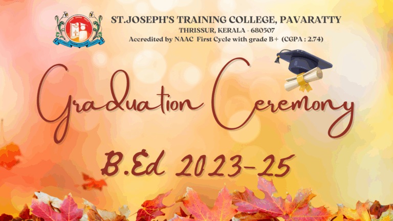 Graduation ceremony B.Ed 2023-25