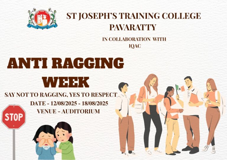 ANTI RAGGING WEEK
