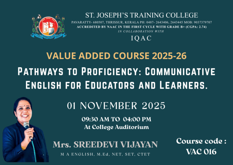 Value Added course Communicative English 01 November 2025