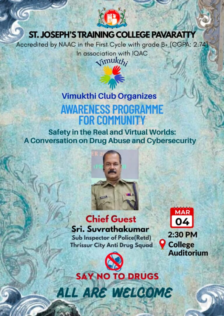 VIMUKTHI CLUB ORGANIZES    AWARENESS PROGRAMME FOR COMMUNITY