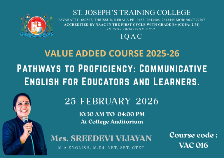 VALUE ADDED COURSE 2025-2026
